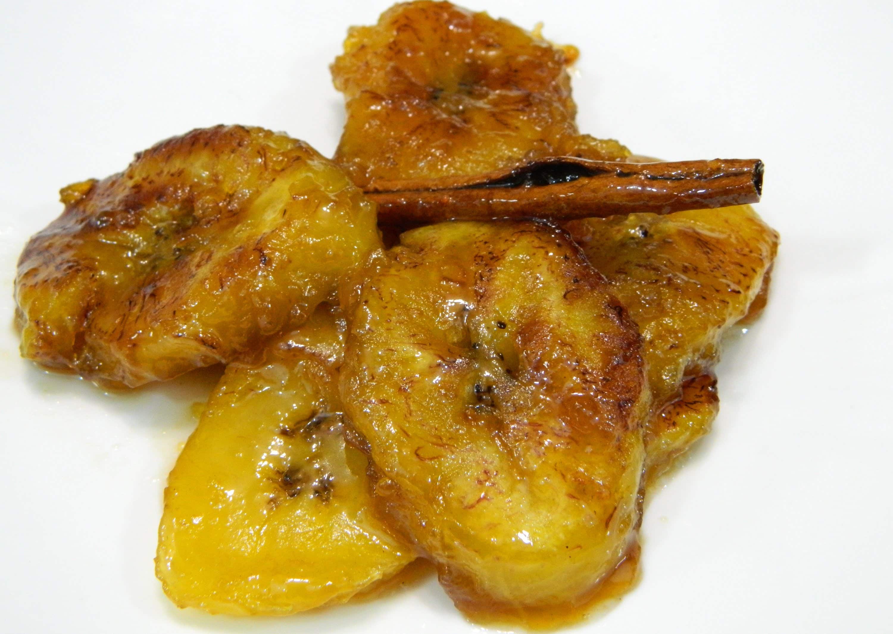 platanos en gloria horneados